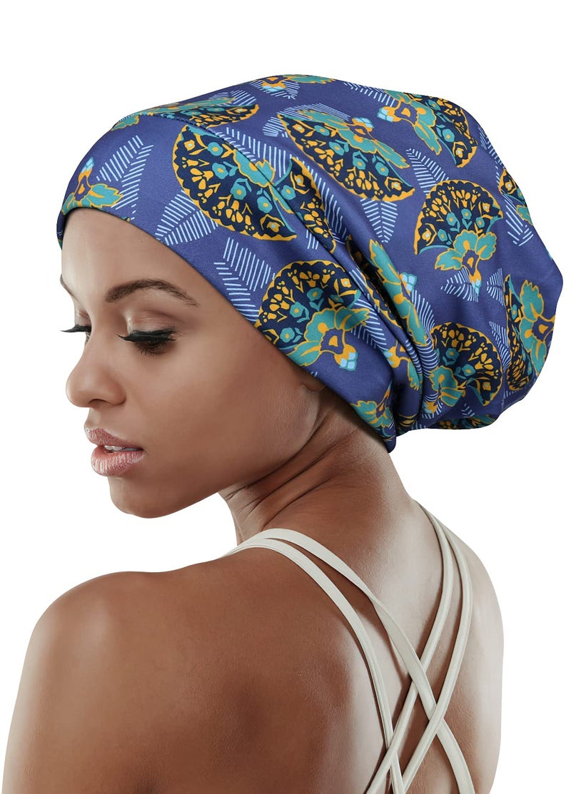 FocusCare Women's Slap Hat,Satin Lining Oversized Natural Hair Sleeping - Image 1